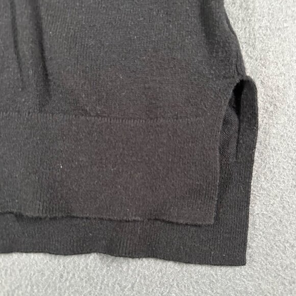 Lucky Brand Womens XS Black V-Neck Button Front Cardigan Long Sleeve Cashmere - Picture 2 of 8